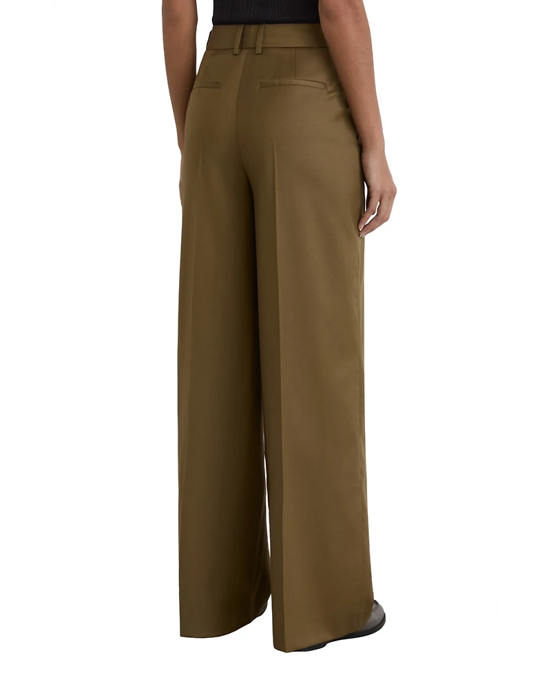Reiss Women's Adie Wool-Blend Wide-Leg Trousers