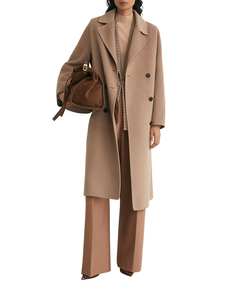 Reiss Women's Marina Wool-Blend Blindseam Double-Breasted Coat