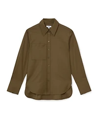 Reiss Women's Adie Wool-Blend Long-Sleeve Shirt
