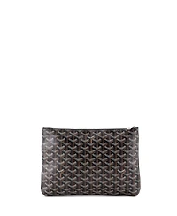 Pre-Owned Goyard Mm Senat Zip Pouch Coated Canvas