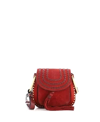 Pre-Owned Chloe Mini Hudson Handbag Whipstitch Suede