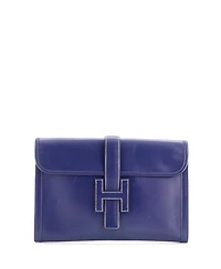 Pre-Owned Hermes Pm Jige Clutch Box Calf