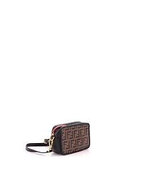 Pre-Owned Fendi Small Camera Bag Zucca Embossed Leather