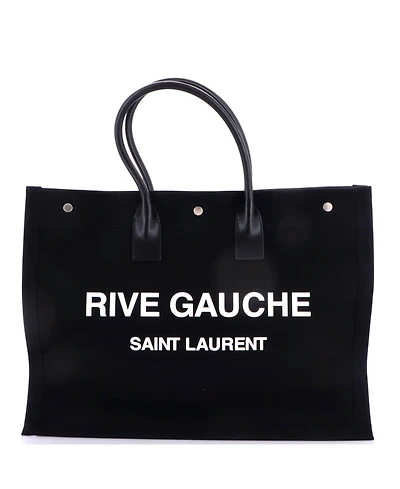 Pre-Owned Saint Laurent Large Rive Gauche Shopper Tote Canvas