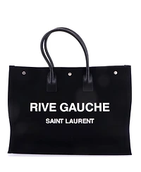 Pre-Owned Saint Laurent Large Rive Gauche Shopper Tote Canvas