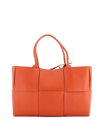 Pre-Owned Bottega Veneta Medium Arco Tote Maxi Intrecciato Leather