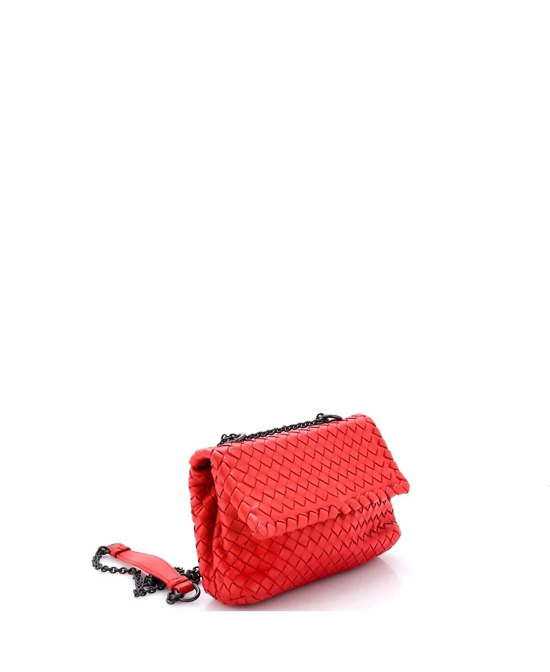 Pre-Owned Bottega Veneta Baby Olimpia Crossbody Bag Intrecciato Nappa