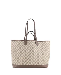 Pre-Owned Gucci Medium Ophidia Top Handle Shopping Tote Gg Coated Canvas and Leather