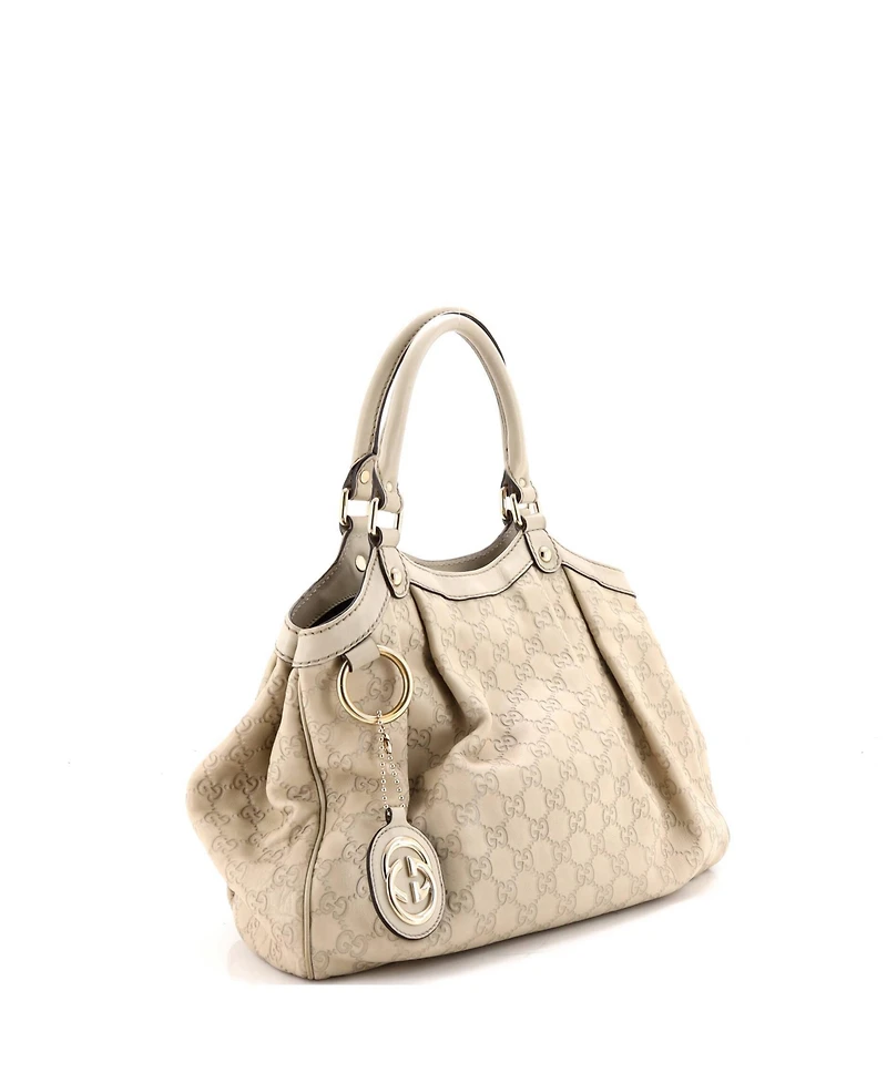 Pre-Owned Gucci Medium Sukey Tote Guccissima Leather