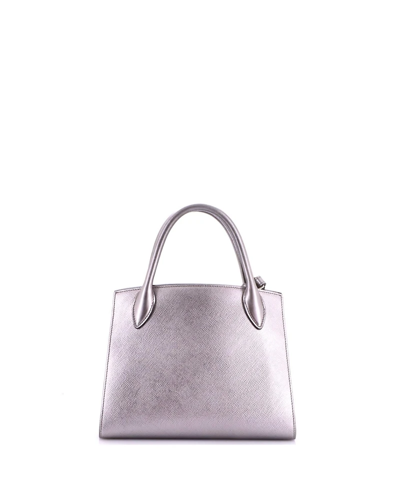 Pre-Owned Prada Small Monochrome Tote Saffiano with City Calf