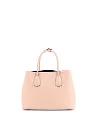 Pre-Owned Prada Small Cuir Double Tote Saffiano Leather
