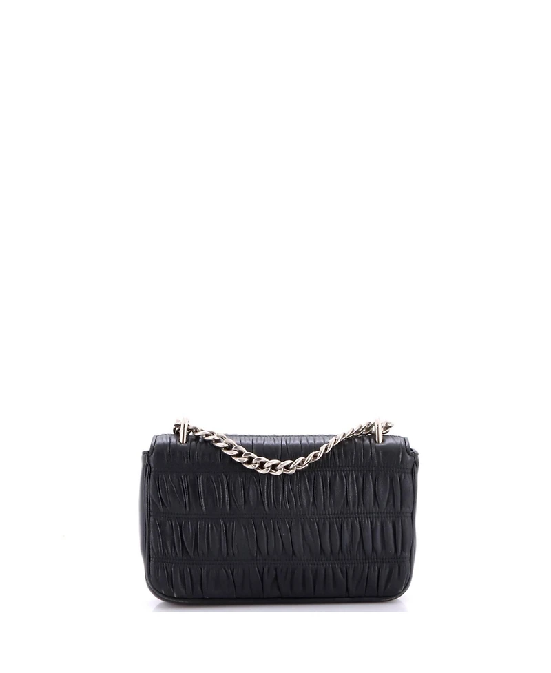 Pre-Owned Prada Small Chain Flap Shoulder Bag Nappa Gaufre