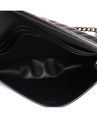 Pre-Owned Prada Small Wallet on Chain Diagramme Quilted Leather