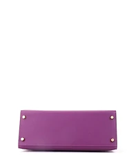 Pre-Owned Hermes Kelly 28 Handbag Purple Epsom with Gold Hardware