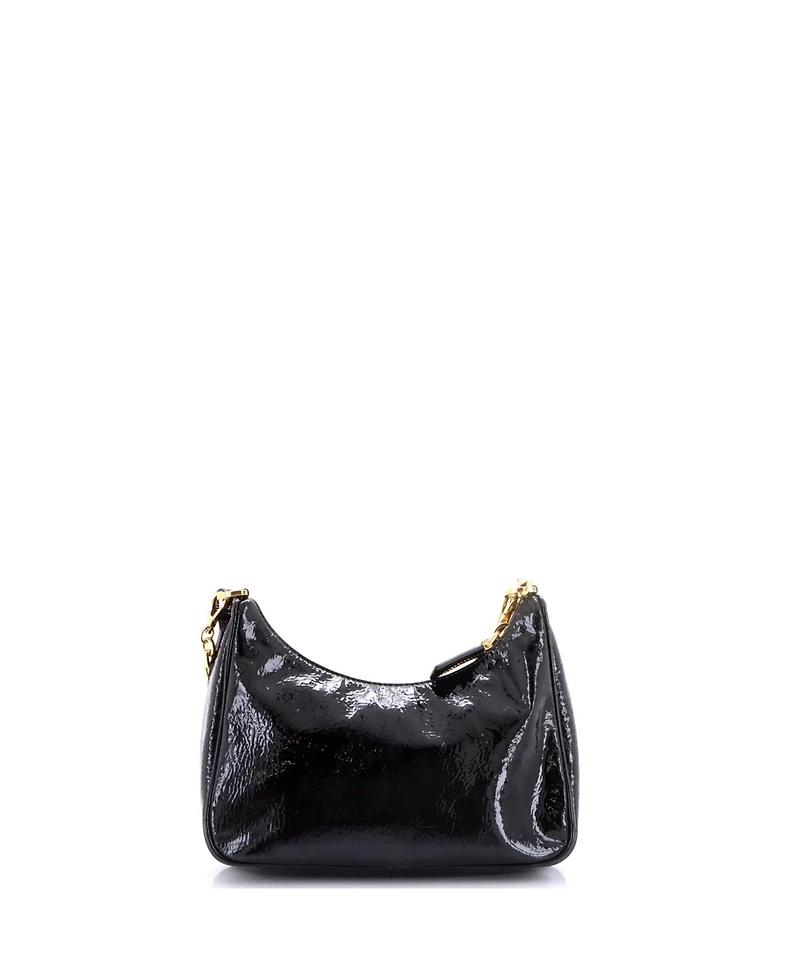 Pre-Owned Prada Small Re-Edition 2005 Shoulder Bag Patent