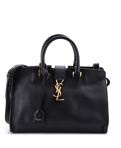 Pre-Owned Saint Laurent Small Monogram Cabas Leather