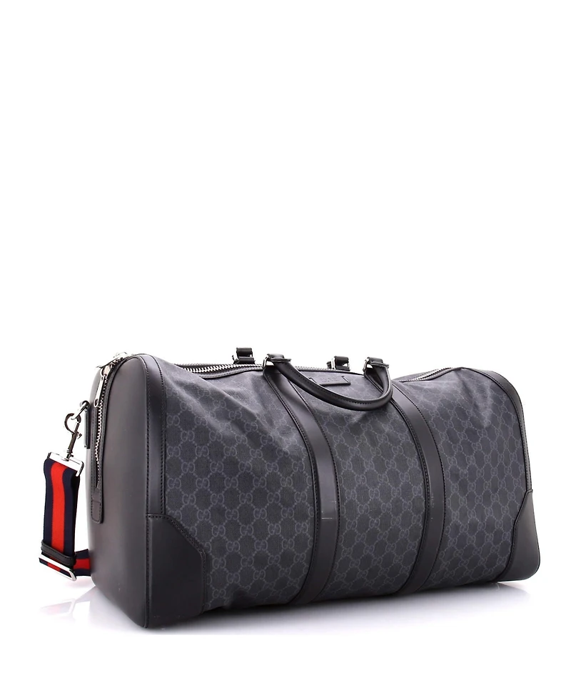 Pre-Owned Gucci Large Convertible Duffle Bag Gg Coated Canvas