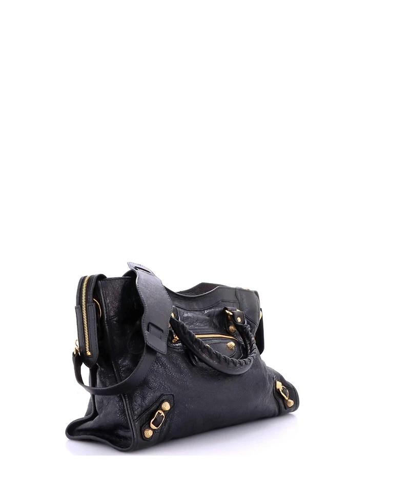 Pre-Owned Balenciaga Medium City Giant Studs Bag Leather