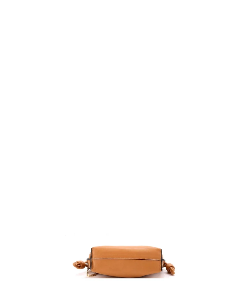Pre-Owned Loewe Nano Flamenco Knot Chain Clutch Leather