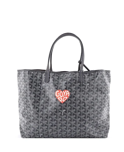 Pre-Owned Goyard Pm Saint Louis Tote Printed Coated Canvas