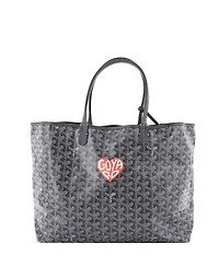 Pre-Owned Goyard Pm Saint Louis Tote Printed Coated Canvas