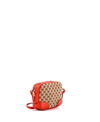 Pre-Owned Gucci Mini Bree Disco Crossbody Bag Gg Canvas with Leather