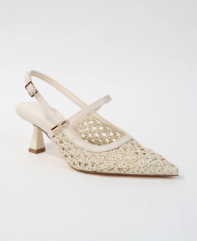 Berness Calloway Woven Slingback Heels