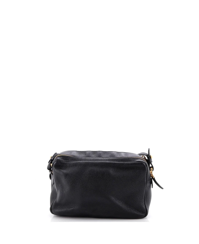 Pre-Owned Prada Medium Double Zip Camera Bag Vitello Phenix