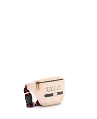 Pre-Owned Gucci Small Logo Belt Bag Printed Leather