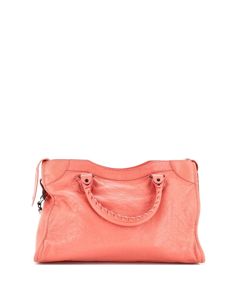 Pre-Owned Balenciaga Medium City Classic Studs Bag Leather
