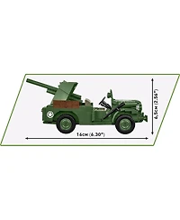 Cobi Wwii 37mm Gmc M6 Fargo Armored Vehicle 230-Piece Building Set, Ages 7+