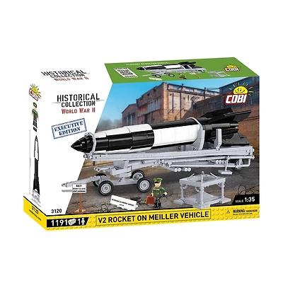 Cobi Historical Collection Wwii V2 Rocket and Transporter Executive Edition 1191-Piece Building Set, Ages 10+