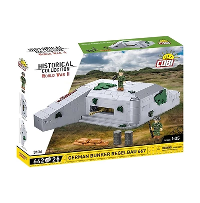 Cobi Wwii Regelbau 667 German Bunker 642-Piece Building Set, Ages 9+