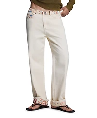 Desigual Men's Paisley Trousers 100% Cotton