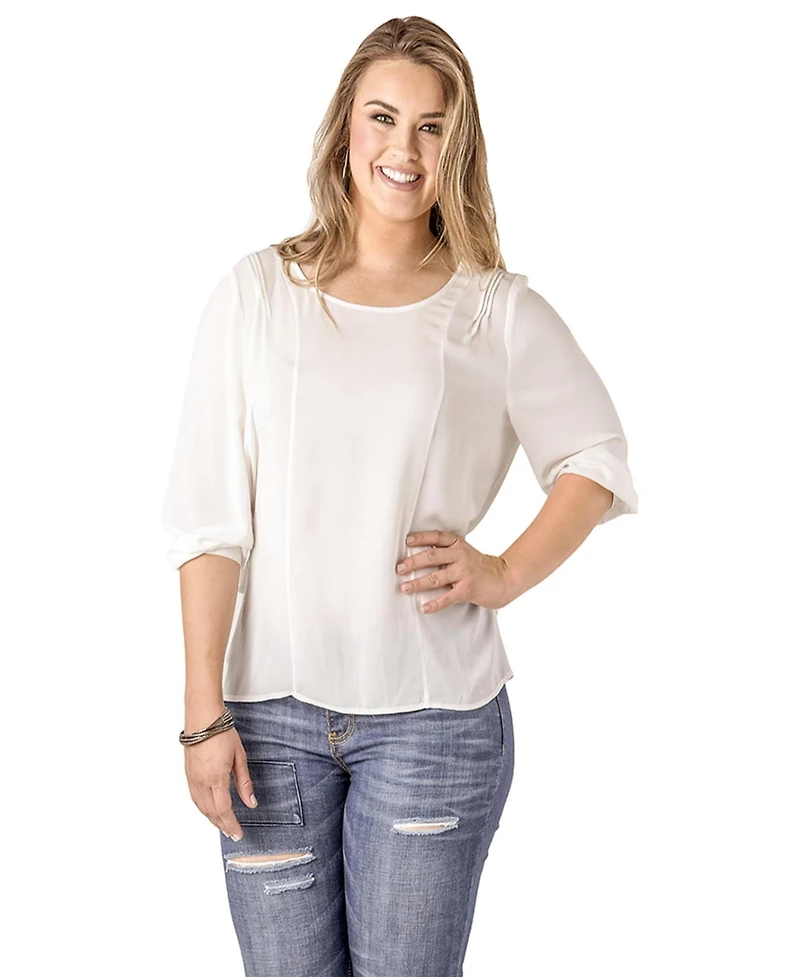 Standards & Practices Women's Plus Size Pull Over Boxy Top