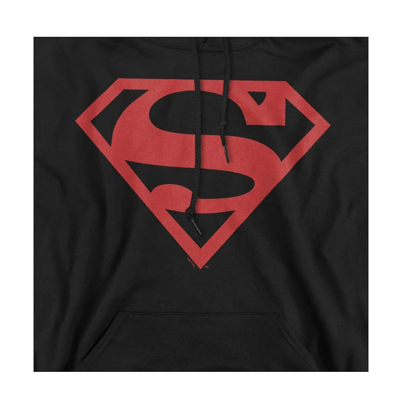 Superman Men's Shield Graphic Long-Sleeve Pull-Over Hoodie