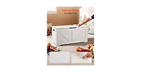 Flynama Wooden Kids Storage Toy Bench