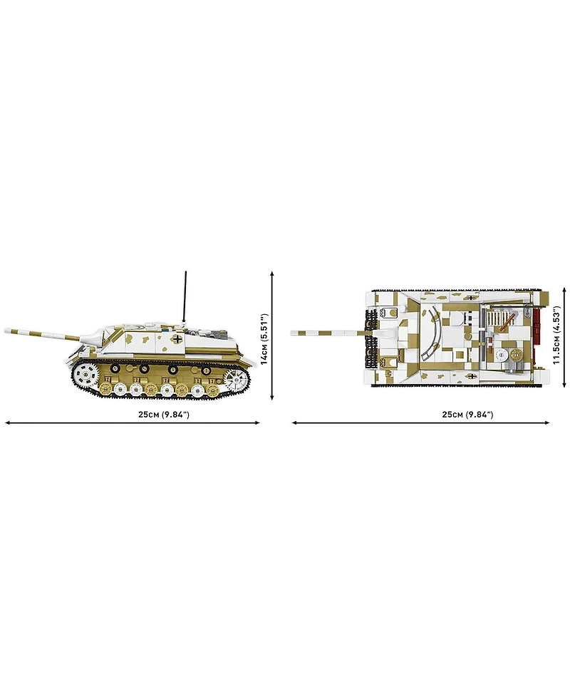 Cobi Historical Collection Wwii Jagdpanzer Iv/70 (V) (Sd.Kfz. 162/1) 1024-Piece Building Set, Ages 10+