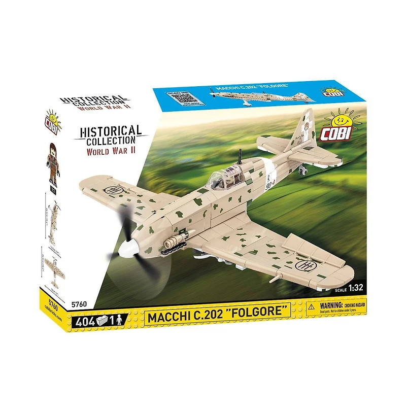 Cobi Wwii Macchi Mc.202 Folgore 404-Piece Building Set, Ages 7+