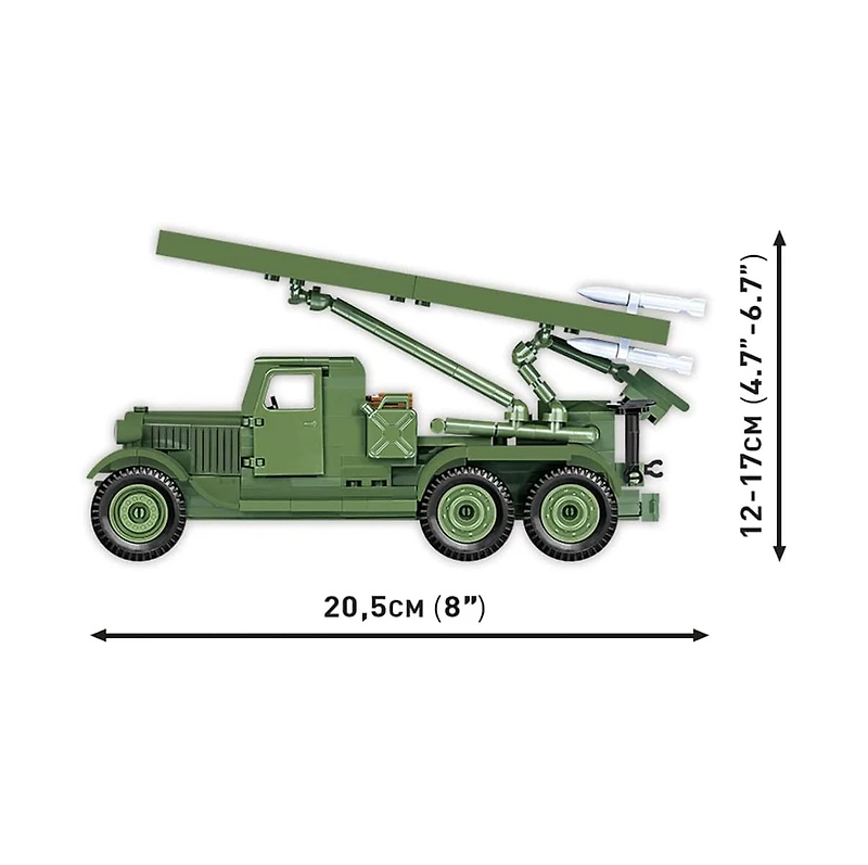 Cobi World War Ii Bm-13 Katyusha (Zis-6) 440-Piece Building Set, Ages 8+