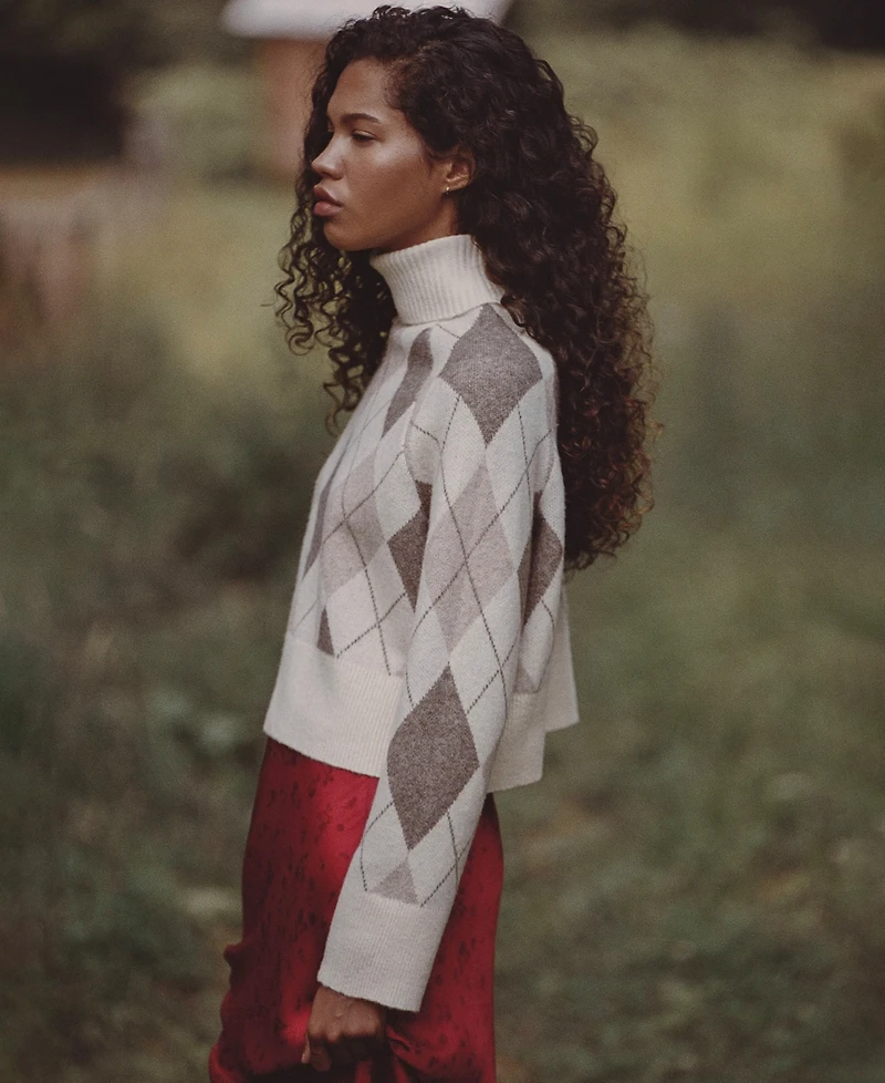 French Connection Women's Oversized Turtleneck Top