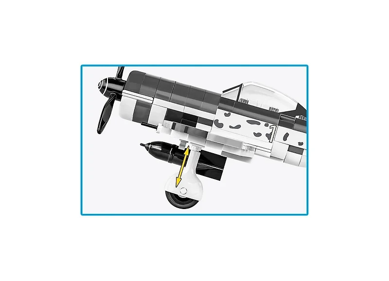 Cobi Historical Collection Wwii Focke-Wulf Fw 190 F-8 Rotating Propeller 170-Piece Building Set, Ages 6+