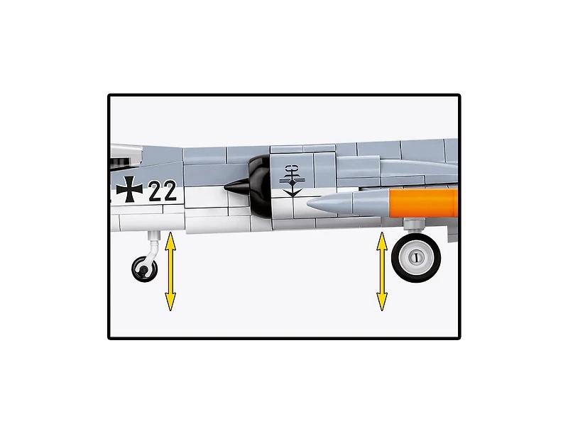 Cobi Armed Forces Lockheed F-104 Starfighter 428-Piece Building Set, Retractable Landing Gear, Ages 8+