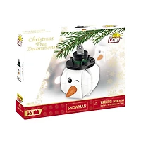 Cobi Christmas Snowman Ornament 59-Piece Building Set, Ages 5+
