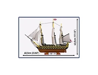 Cobi Historical Collection Hms Victory (Trafalgar 1805) 1:144 Scale 2,517-Piece Building Set, Ages 14+