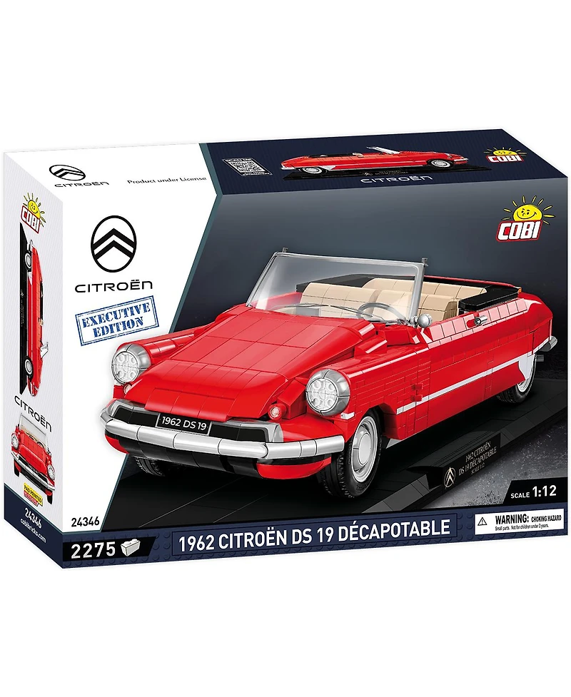 Cobi 1962 Citroen Ds 19 Decapotable Executive Edition 2275-Piece Building Set, Ages 11 and Up
