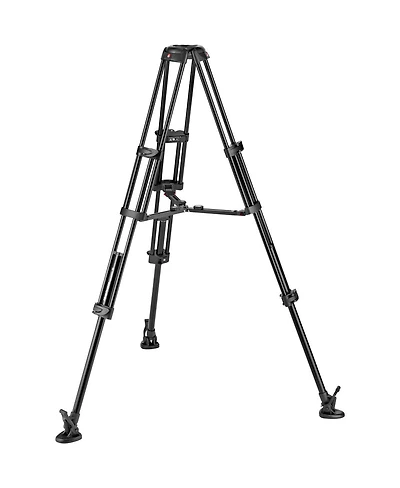 Manfrotto 3-Section Aluminum Twin Leg Video Tripod with Mid-Level Spreader