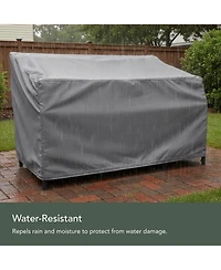 Cushry Outdoor Patio Sofa Cover – Water-Resistant 300D Polyester, Double-Stitched Seams, Elastic Hem