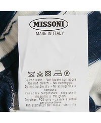 Pre-Owned Missoni Women's Striped Knit Mid-Rise Drawstring Shorts, 7" Inseam
