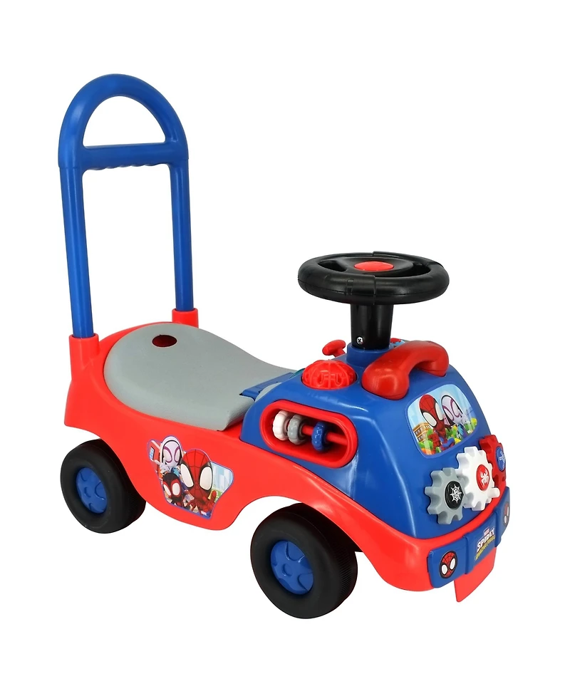 Kiddieland My First Activity Ride-On: Racer Spidey Interactive Dashboard with Lights and Sounds Ride-On, Ages 12-24 Months